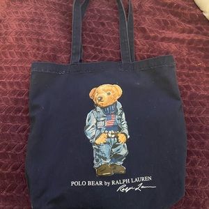 Polo Ralph Lauren Bear Canvas Tote